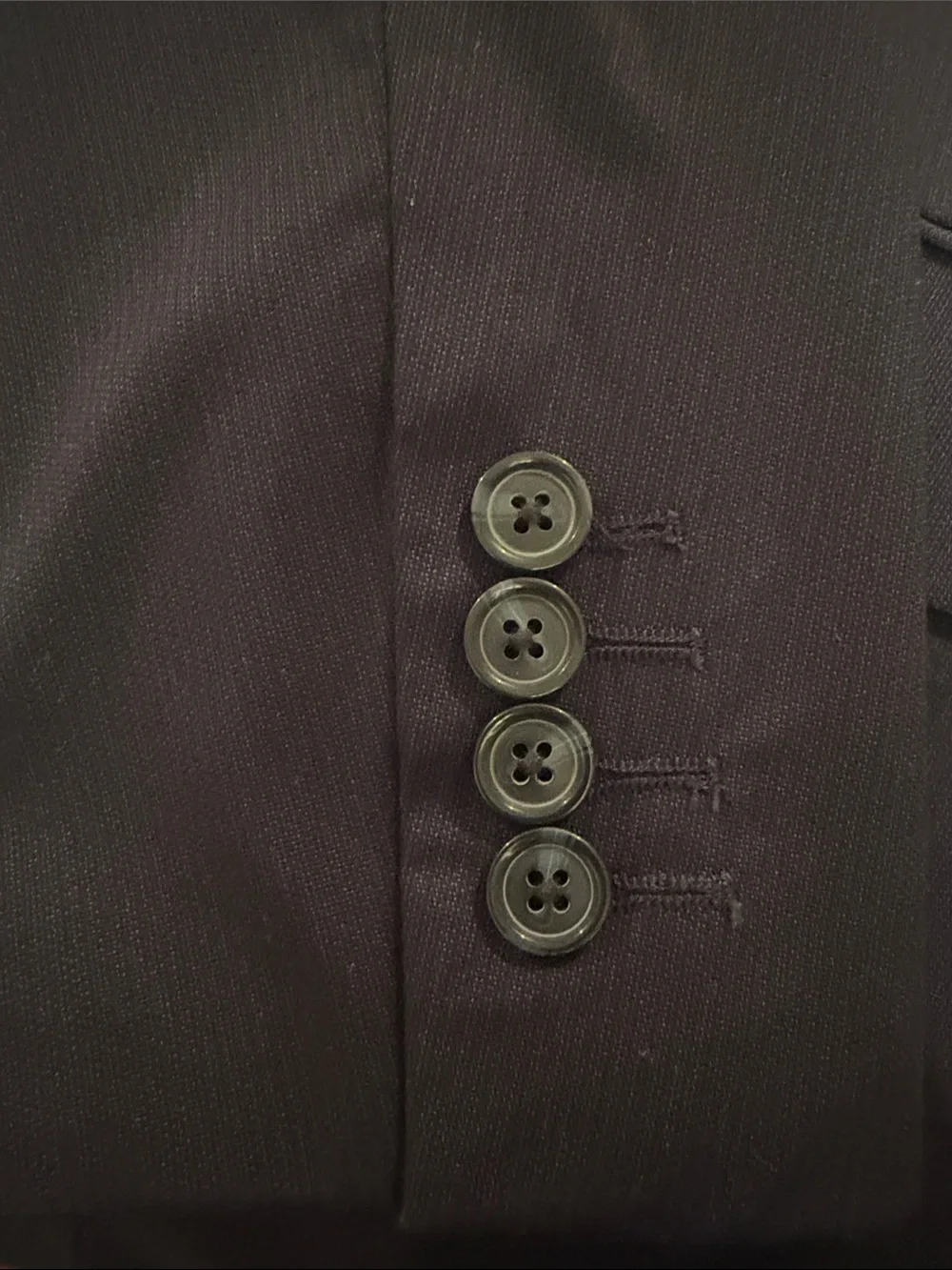 Perry Ellis Dark Navy Single-Breasted Suit Jacket